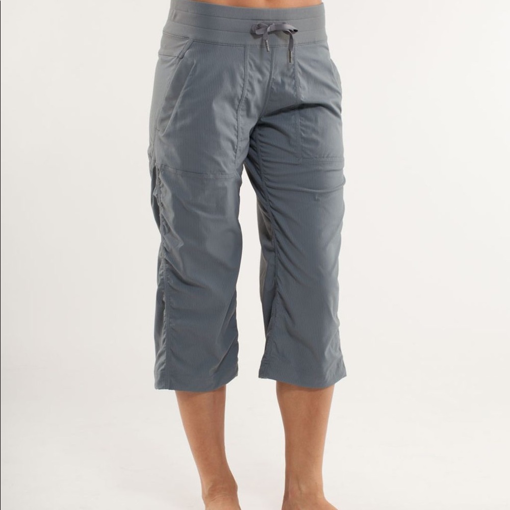 Lululemon grey dance studio crop pants